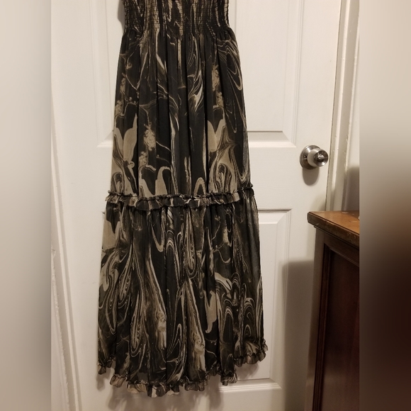 NWT Banana Republic Georgette Halter Mini Dress Marble Smoke Size Small - Picture 11 of 15